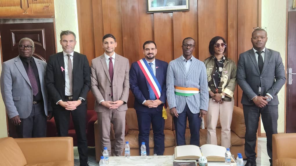 Une délégation française reçue par le 7e adjoint au Maire de Yamoussoukro